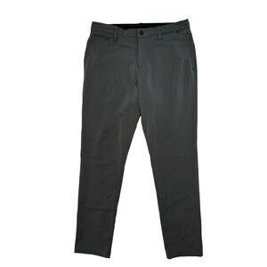 ZELLA Mens Commuter Pants in Graphite Gray Size 34 Regular Mens Spandex